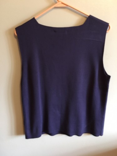 Coldwater Creek Women’s Sweater Sleeveless Purple Silk Blend Size Large - Picture 6 of 6