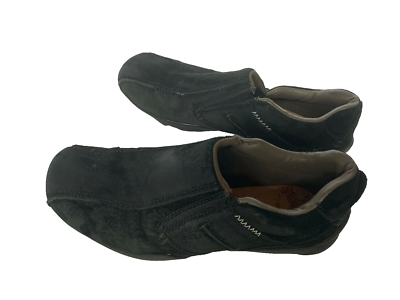 Skechers black genuine suede leather men display picture 3