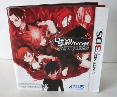 Devil Survivor Overclocked Manual Only NO GAME Nintendo 3DS