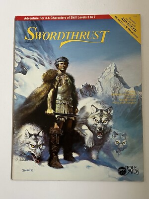 Advanced Dungeons and Dragons Schwertschub Rollenhilfen Mayfair 1984
