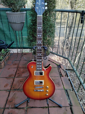 Hamer Monaco Sunburst,  mit Case,   neuwertig, (Les Paul Form) No Gibson