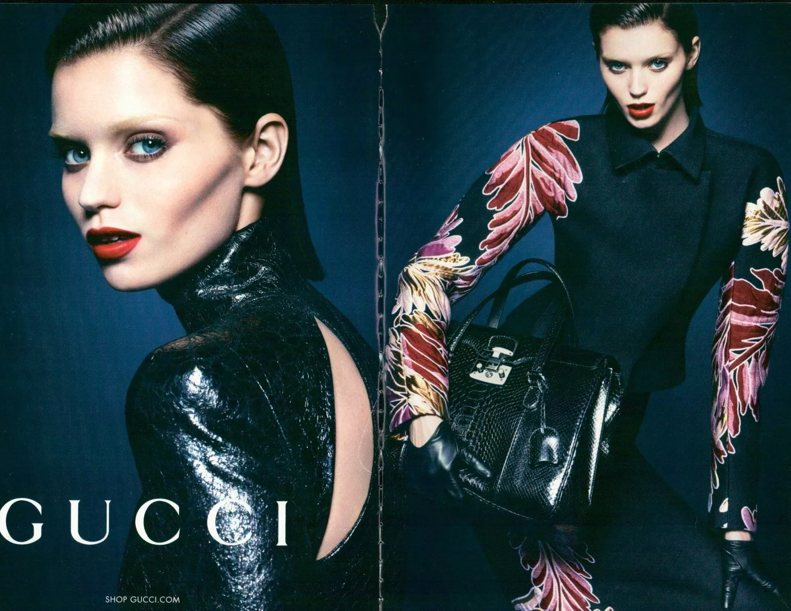Sacs GUCCI Magazine Impression Publicité Publicité Sac à Main Mode Accessoires 2013