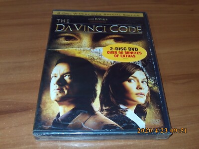 The Da Vinci Code (DVD 2006 2-Disc, Widescreen) NEW Tom Hanks DaVinci