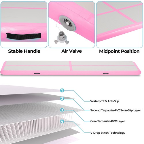 4 inches Thick 3.3ft Wide Gymnastics Mat for Home Use/Training/Cheerleading - Picture 8 of 8