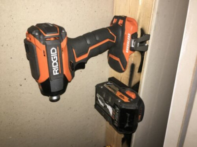 6 / 6 Combo Pack RIDGID 18V Tool and Battery Mounts / Hangers / Holders