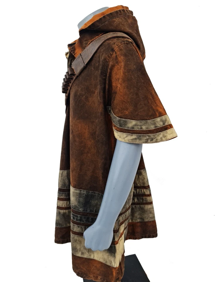 Poncho Inspirado en Jedi, Orden Caída Cal Kestis con Cinturón de Cuero Cruzado Foto 2 de 4