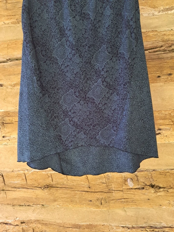 Norton McNaughton Women's Skirt Midi Slip Skirt Polyester Blue Print Size XLP - Image 3 of 4