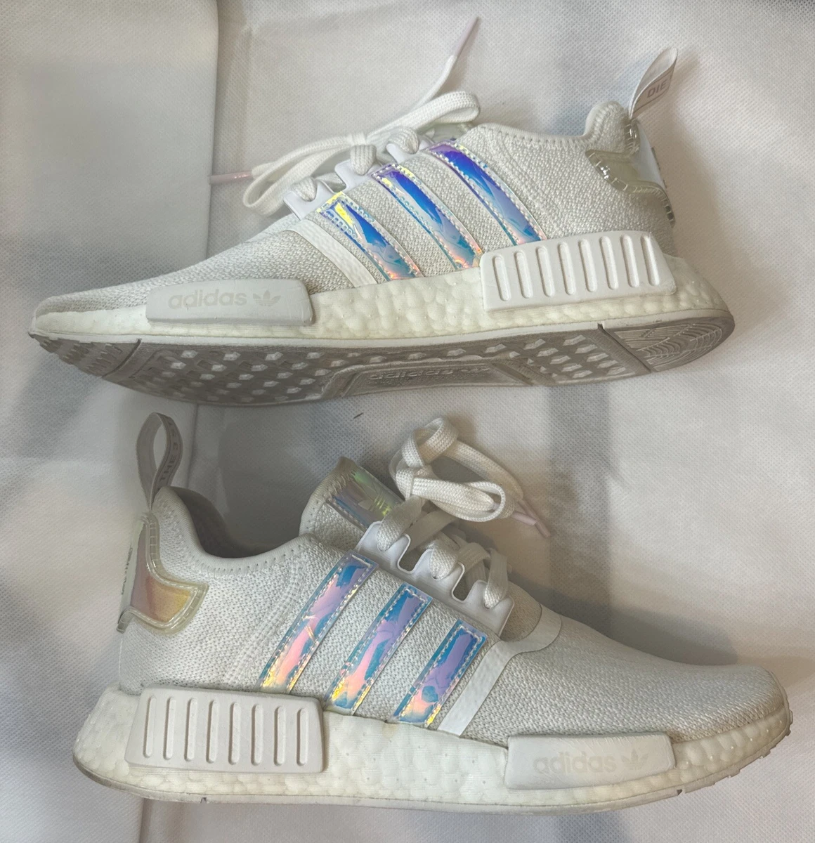 adidas NMD_R1 White Iridescent W for sale | eBay