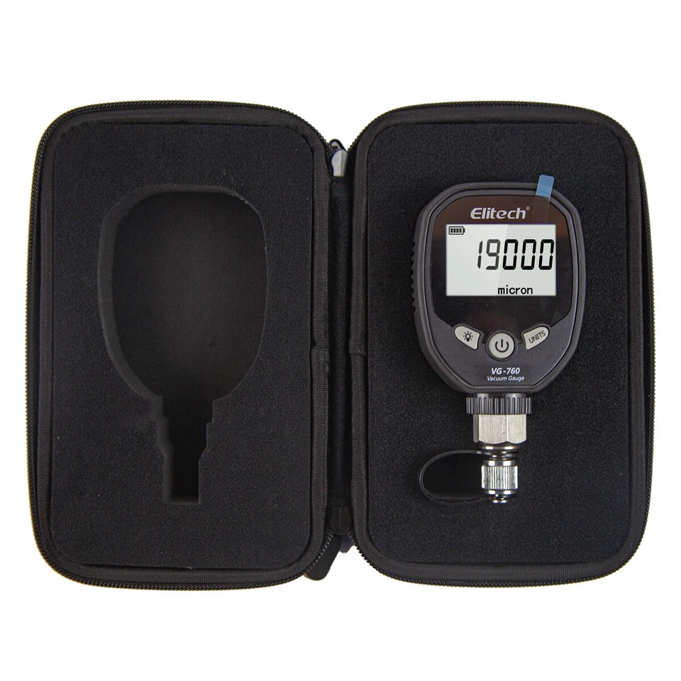 Medidor de presión digital Elitech VG-760 medidor de vacío medidor de presión de refrigerante HVAC Foto 3 de 4