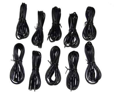 10X 6ft 3.5mm Stereo Audio Cable Male to Female Headphone Extension 10X 