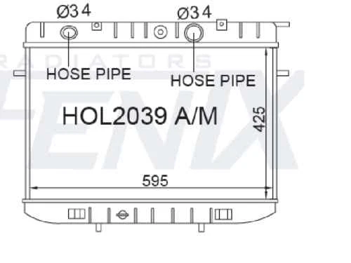 Holden Frontera 95-99 Fenix Radiator - Image 2 of 4