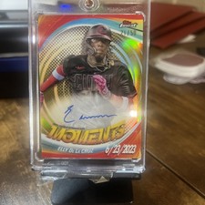 2025 Topps Finest Elly De La Cruz Gold Moments On Card Auto /50 Reds 🔥