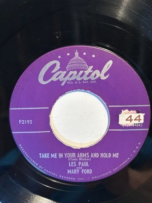 Les Paul And Mary Ford  Take Me In Your Arms And Hold Me@ Capitol 7  45 VG+