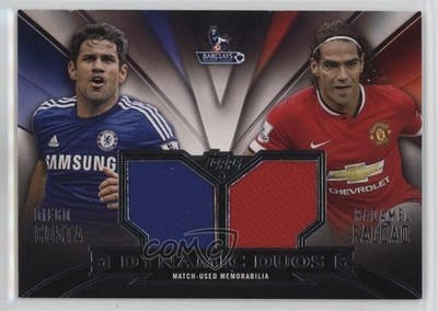 2014 Topps Premier Gold Dynamic Duo Relics /50 Diego Costa Radamel Falcao s6t