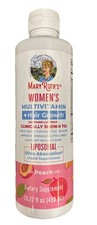 Mary Ruths WOMEN MultiVitamin +HAIR GROWTH 15.22oz Liposomal PEACH Bb 11/25 READ