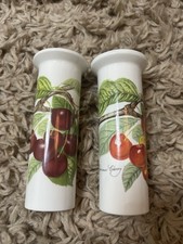 Portmeirion Bud Vases Pair Ceramic