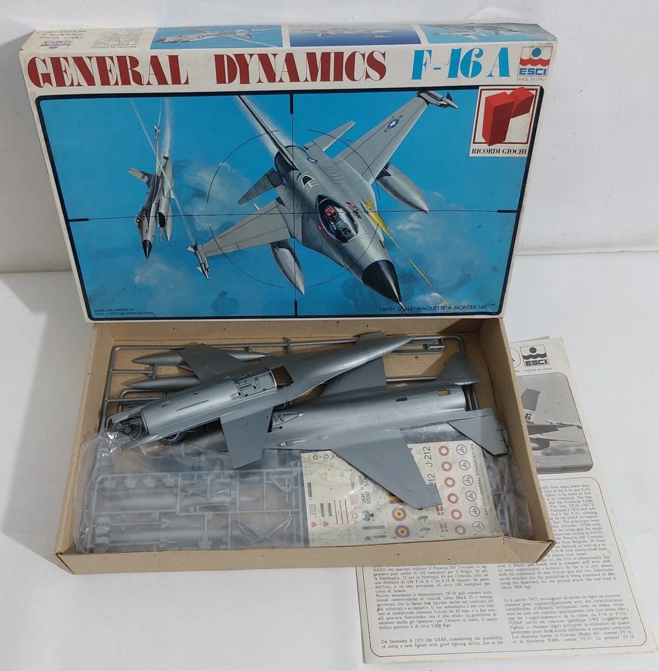 I133318 KIT ESCI 1/48 n. 4010 - Aereo General Dynamics F-16A - Immagine 3 di 4