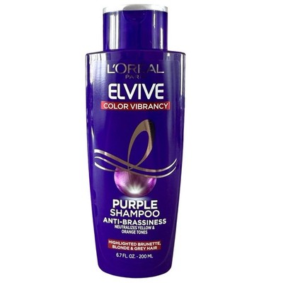 L'Oreal Paris Elvive Color Vibrancy Purple Shampoo Anti-Brassiness 6.7 Fl Oz