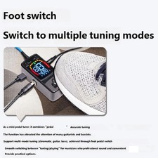 High Accuracy Guitar Tuner Pedal LCD Display Large Screen Guitar Tuner