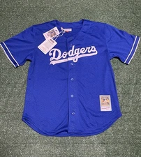 Mitchell & Ness Los Angeles Dodgers Jersey Men Blue Cooperstown Collection 40 MT