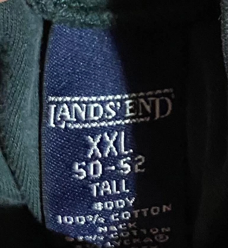 Lands End Mujer Talla XXL 50-52 Alto Vaca Highland Manga Larga Cuello Alto Foto 3 de 3