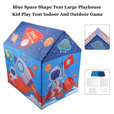 Blue Space Shape Tent Large Playhouse Kid Play Tent Indoor And Outdoor Game