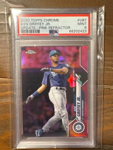 2020 Topps Chrome Update #U-87 Ken Griffey Jr. Pink Refractor PSA 9