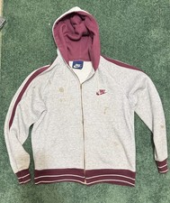 Rare VTG NIKE Spell Out Swoosh Full Zip Hoodie Sweatshirt Jacket Jacket 80s SZ M