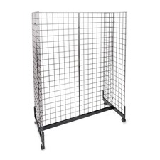 Black Grid Gondola Unit - Includes Base and Casters