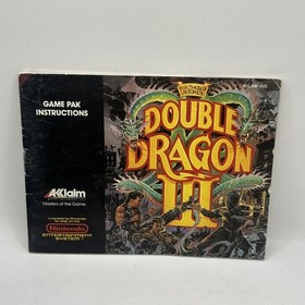 Double Dragon III &bull; Nintendo NES Game (1990) PAL A &bull; Complete In Box Boxed CIB 3