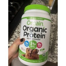 NIB Orgain 2.03lb Vanilla Bean Protein Powder Organic Plant Based Shake