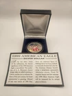 1999 $1 American Silver Eagle 1oz .999 Fine Silver Colorized USA Flag Painted