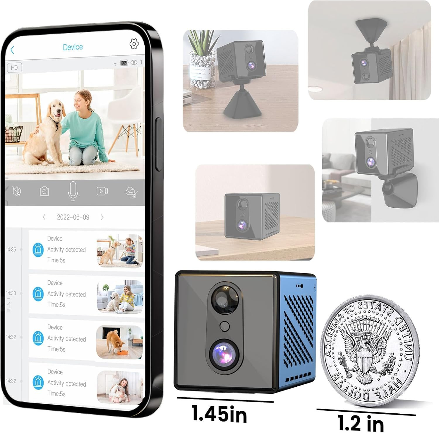 2025 Upgraded 4K Security Camera, 5GHz WiFi Indoor Camera, Home Security Camera
