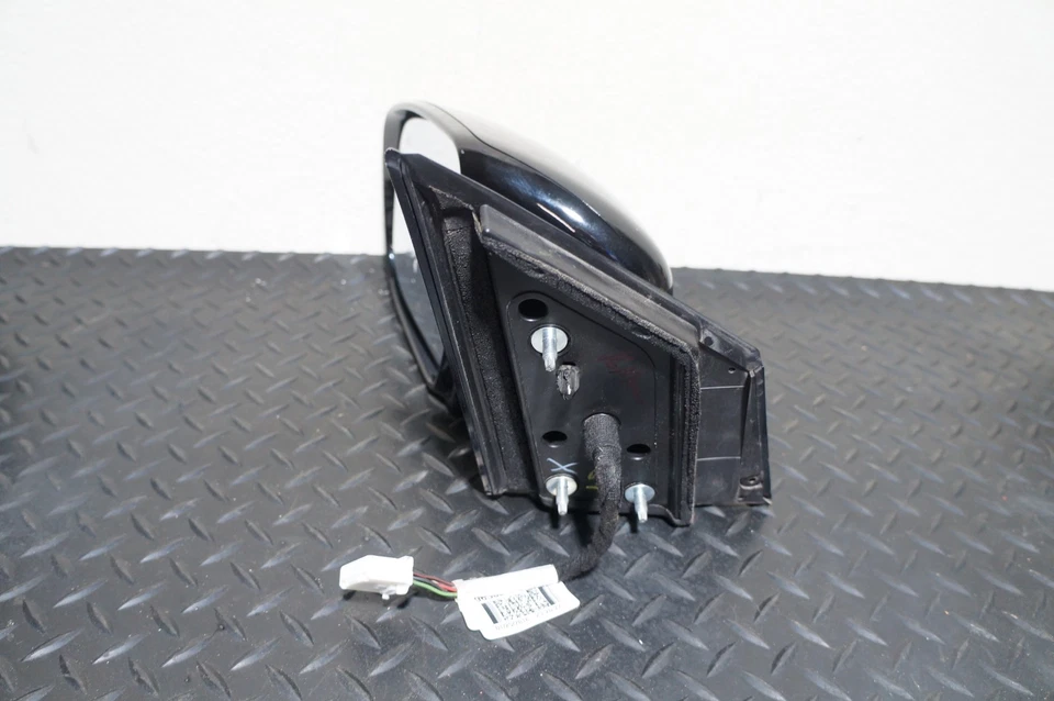 Espejo retrovisor lateral izquierdo del conductor Nissan Murano 2016-2022 OEM intermitente negro Foto 4 de 4