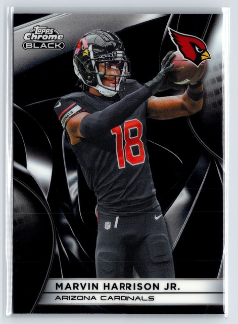 2025 Topps Chrome Black Marvin Harrison Jr. Base Arizona Cardinals