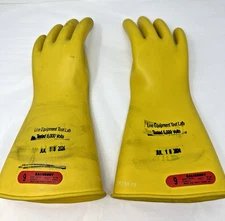 Size 9 Salisbury Class-0 Insulating Electrical Lineman Gloves D120 Type I