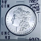 1880 S BU GEM MORGAN SILVER DOLLAR UNC MS+++ U.S. MINT RARE COIN 6454