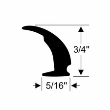 Steele Rubber Products for TRIM WINDOW EDGE 3/4X5/16 20FT