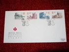 GB DEFINITIVE FDC 1992 CASTLES HIGH VALUES £1-£5 CAERNARFON SPECIAL POSTMARK