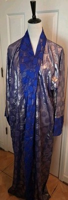 Long Purple/Gold  Abaya Kaftan Modest Custom Tailor Made United Arab Emirates XL
