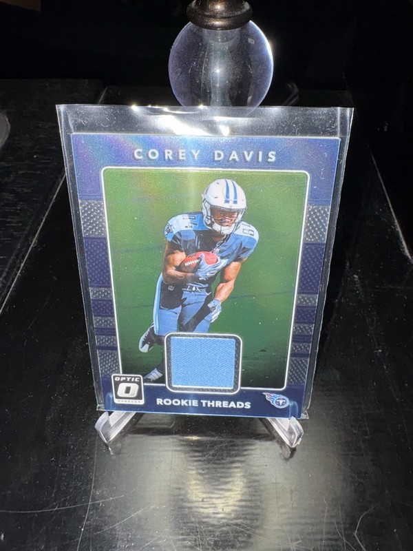 2017 Donruss Optic Rookie Threads #3 Corey Davis Jersey Titans