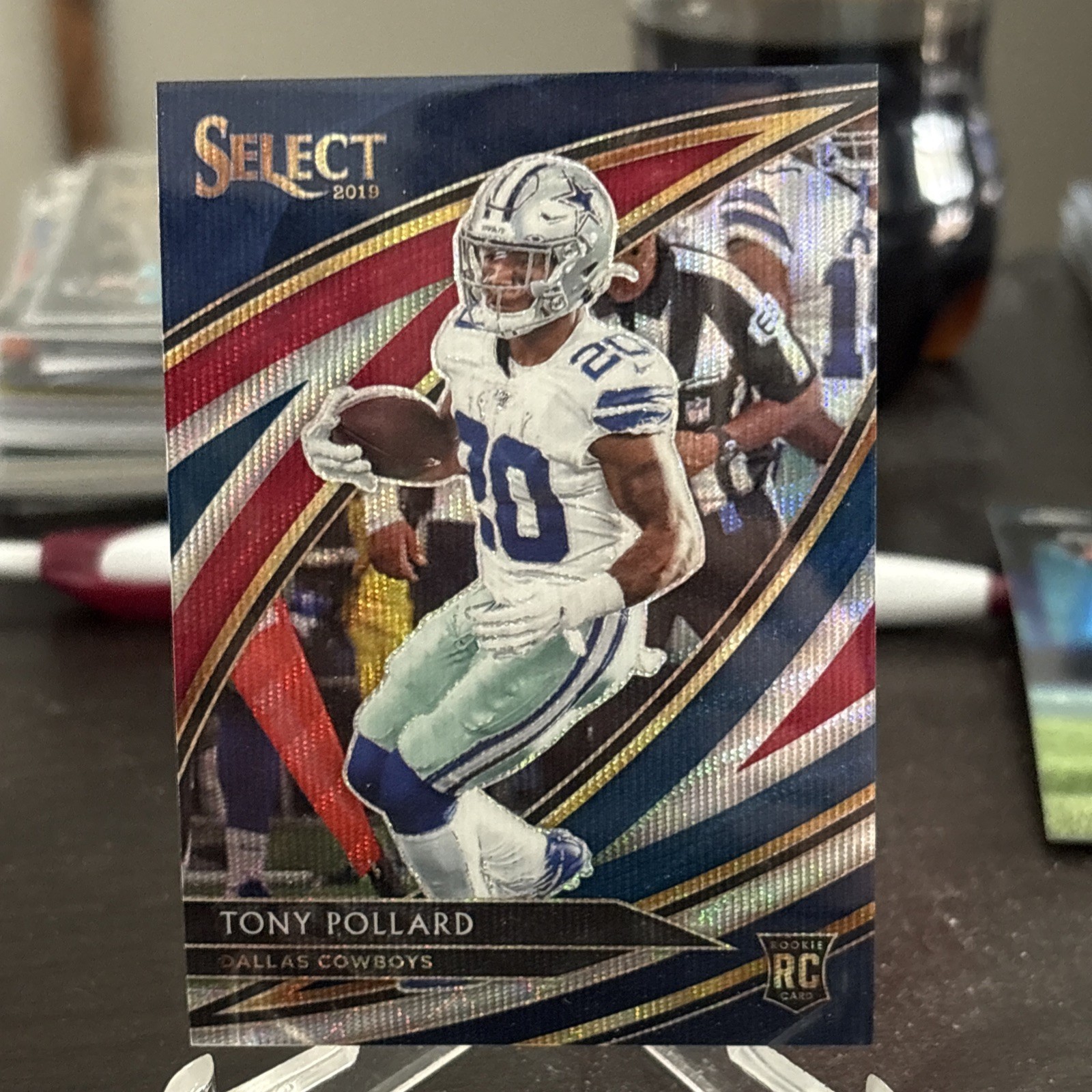 #/99 Tony Pollard RC 2019 Select TRI-COLOR Prizm Field Level #283 Rc dd1