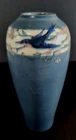 New ListingRookwood 1918 Artist Signed Vase Birds  8 1/2"