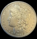 1904 Morgan Silver Dollar $1 - XF Condition- Lots of Shine! Nice Coin.
