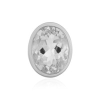 Cavill WeißEr Quarz AnhäNger Damen 5,49Ct 925 Silber Platin Ovalschliff Schmuck
