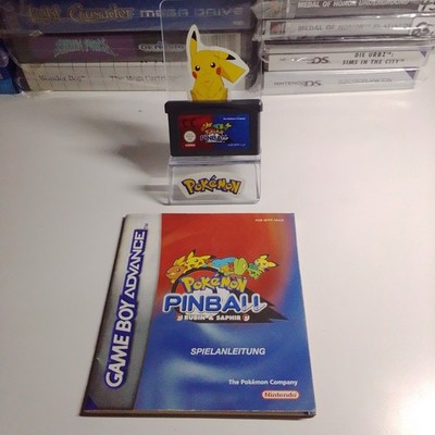 Pokemon Pinball Ruby & Sapphire + ANLEITUNG! - (Rubin & Saphir) Game Boy Advance