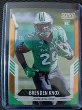 Panini 2021 Score Rookies Brenden Knox Lava #366 /575 RC Marshall Football