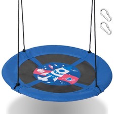 40" Saucer Tree Swing with Adjustable Hanging Ropes Necessary Hardware for Kids