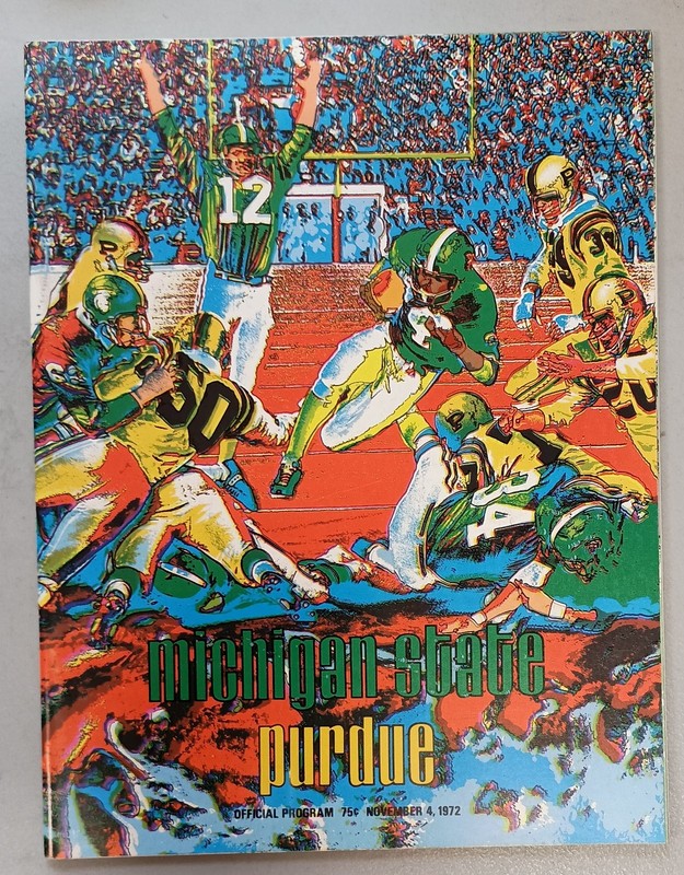 1972 Michigan State Vs Purdue College Football Program