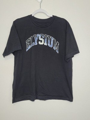 Elysium Shirt Mens Large Black Athletic Gym Pump Cover Lion shirt size large
